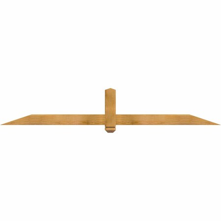 Ekena Millwork Eugene Rough Sawn Timber Gable Bracket, Western Red Cedar, 84"W x 14"H x 4"D x 4"F, 4/12 Pitch GBW084X14X0404EUG00RWR
